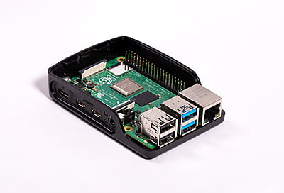 Raspberry Pi 4 Case (Black/Grey)