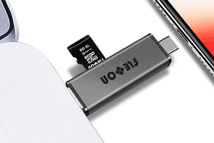 Flexxon WORM MicroSD 8GB with USB Multifunctional Card Holder