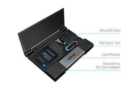 Flexxon WORM microSD 4GB with USB Multifunctional Card holder