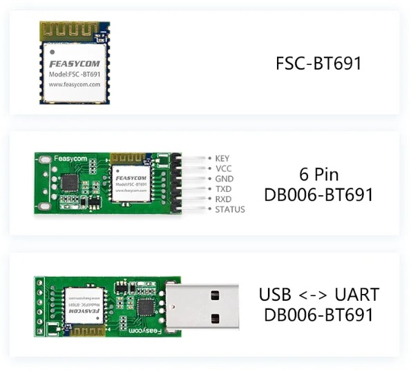 FSC-BT691 - DA14531 Bluetooth Slave 5.1 Serial Port Module