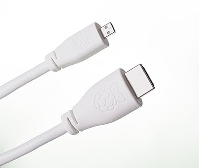 Micro HDMI to HDMI-A Cable (1M - White)