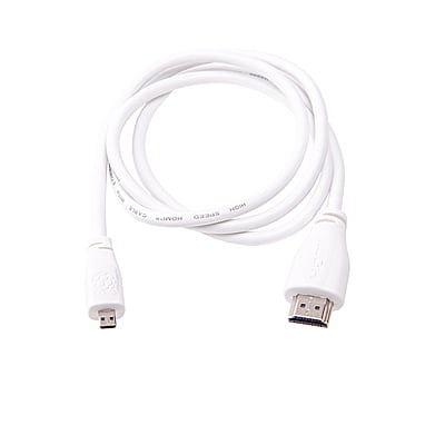 Micro HDMI to HDMI-A Cable (1M - White)