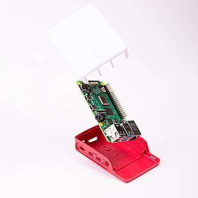 Raspberry Pi 4 Case (Red/White)