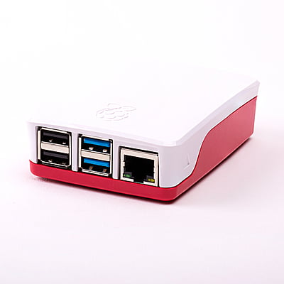 Raspberry Pi 4 Case (Red/White)