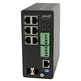 Lantronix SISPM1040-362-LRT - Managed Hardened Gigabit Ethernet PoE+ Switch