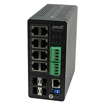 Lantronix - SISPM1040-384-LRT-C - Managed Hardened Gigabit Ethernet PoE+ Switch