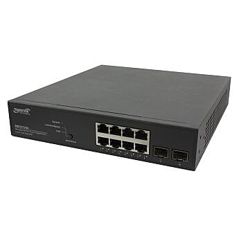 Lantronix - SM8TAT2SA-EU - Smart Managed Gigabit Ethernet PoE+ Switch