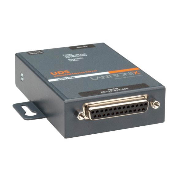 Lantronix - UD1100002-01 - SINGLE PORT 10/100 DEVICE SERVER WITH INTERNATIONAL POWER SUPPLY AND ADAPTERS