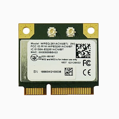 Sparklan - WPEQ-261ACNI(BT) WiFi Combo Half Mini PCIe Module (Qualcomm QCA6174A-5)